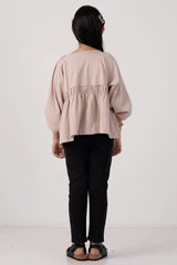 Girl's T-shirt (8-13Y) (Beige)
