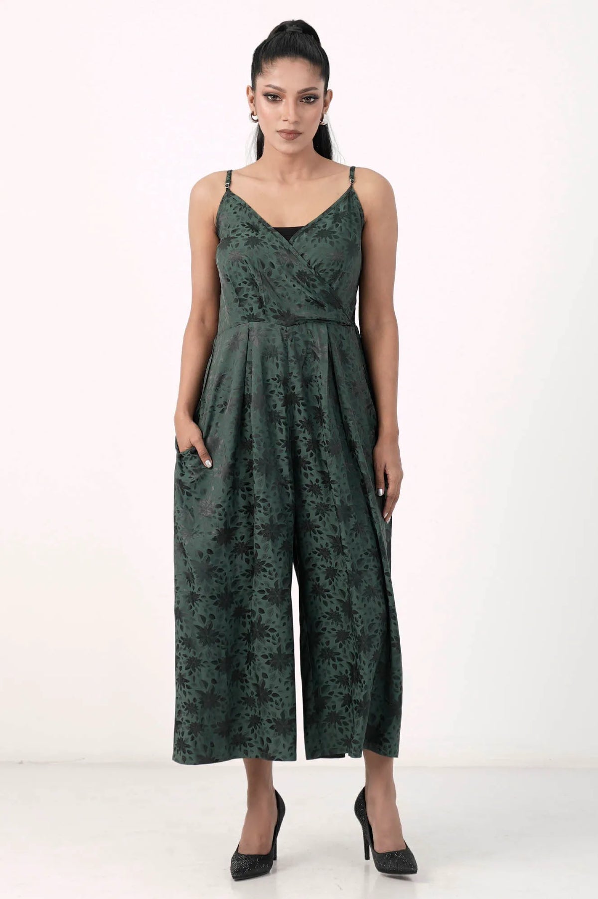 Women's Jumpsuit (Bottle Green)