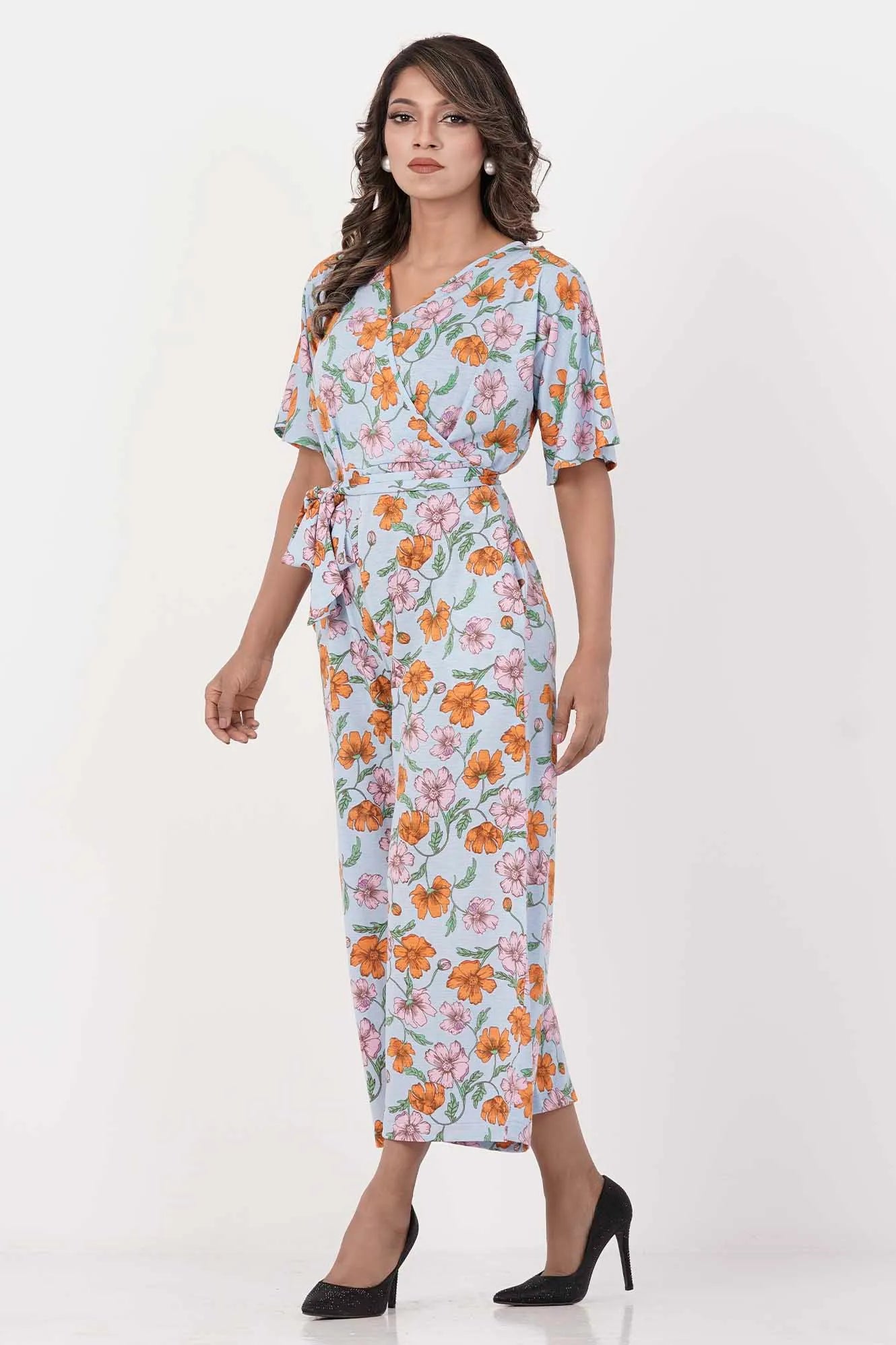 Women's Jumpsuit (Sky Blue)