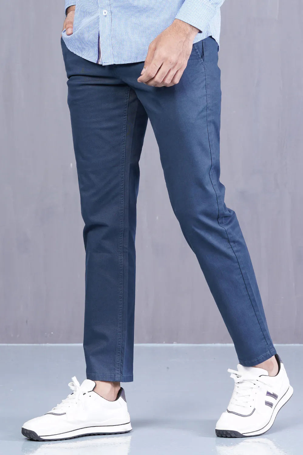 Men's Basic Chino Pant (Bluish Grey)