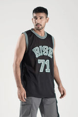 Men's Baseball Jersey (Black & Grey)