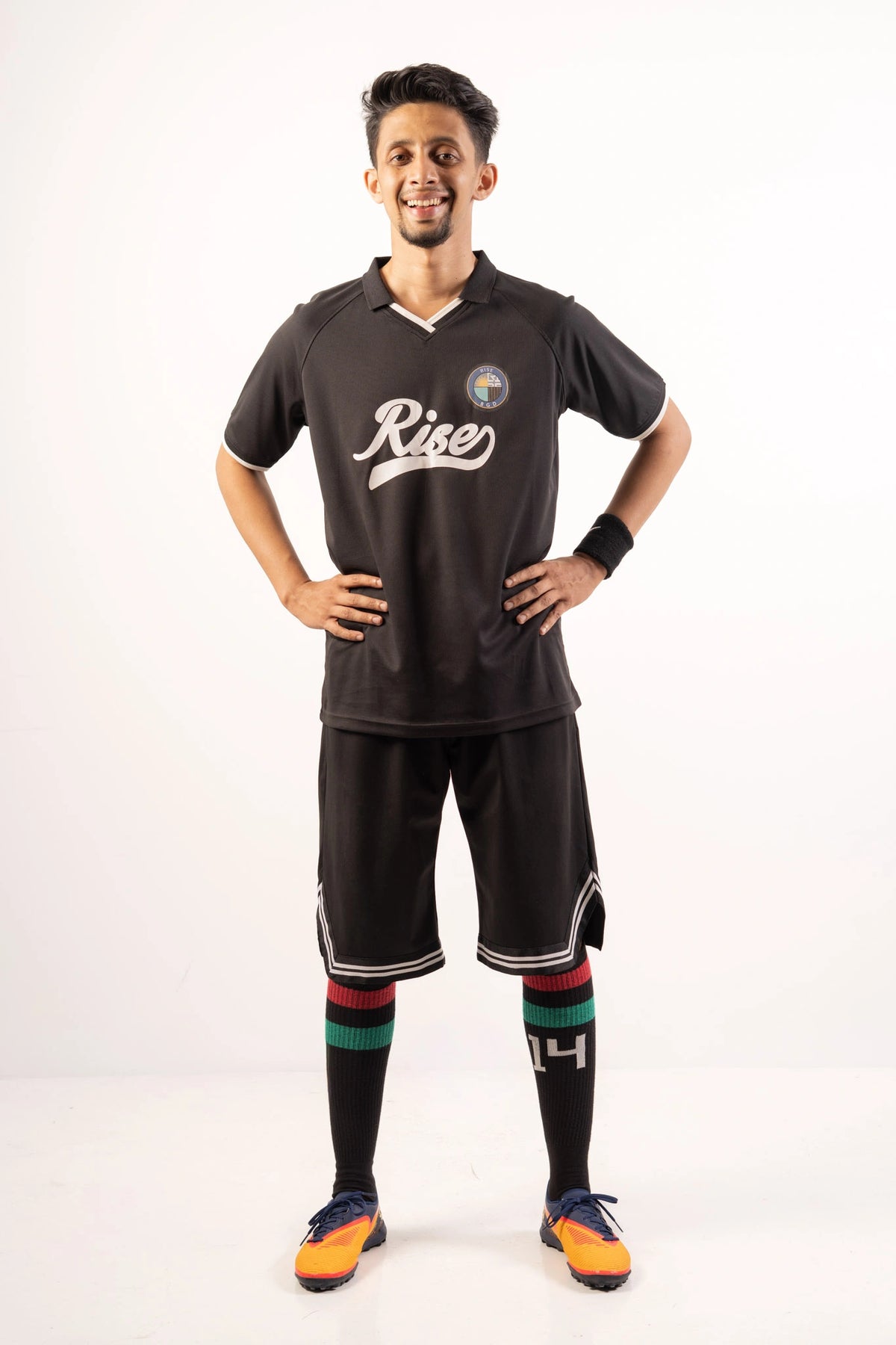 Men's Football Jersey (Black)
