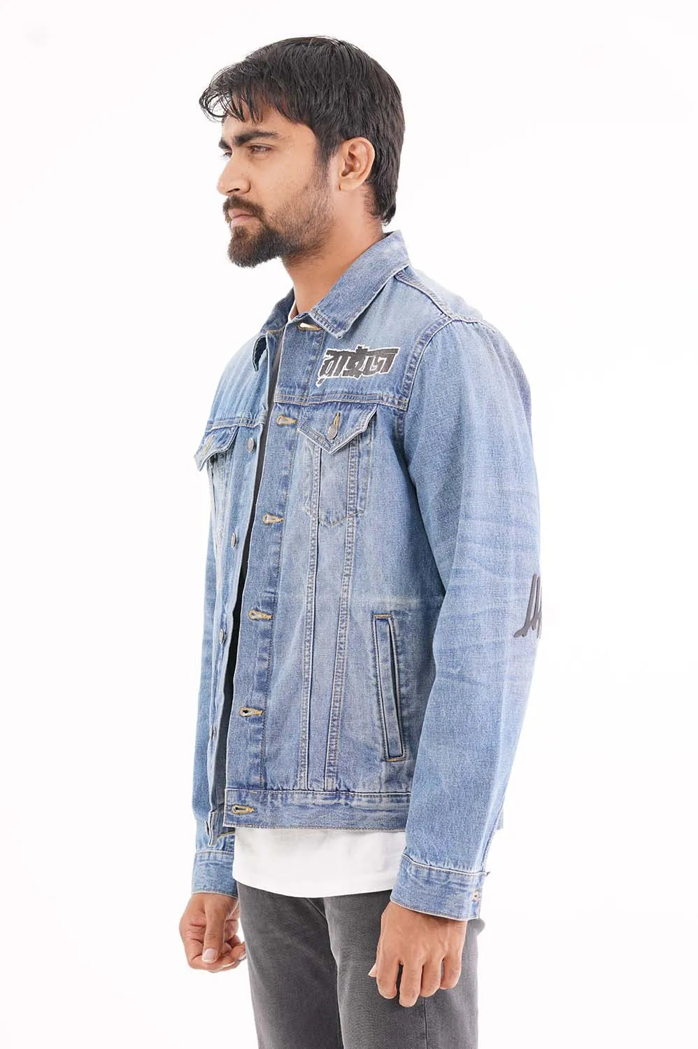 Men's Denim Jacket (Medium Wash)