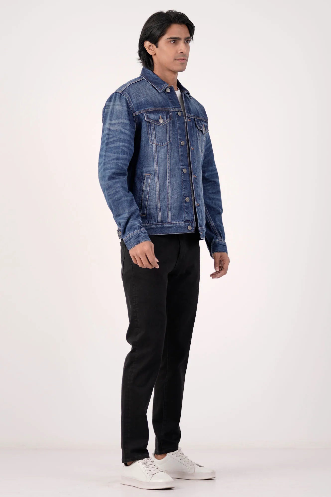 Men's Denim Jacket (Medium Wash)