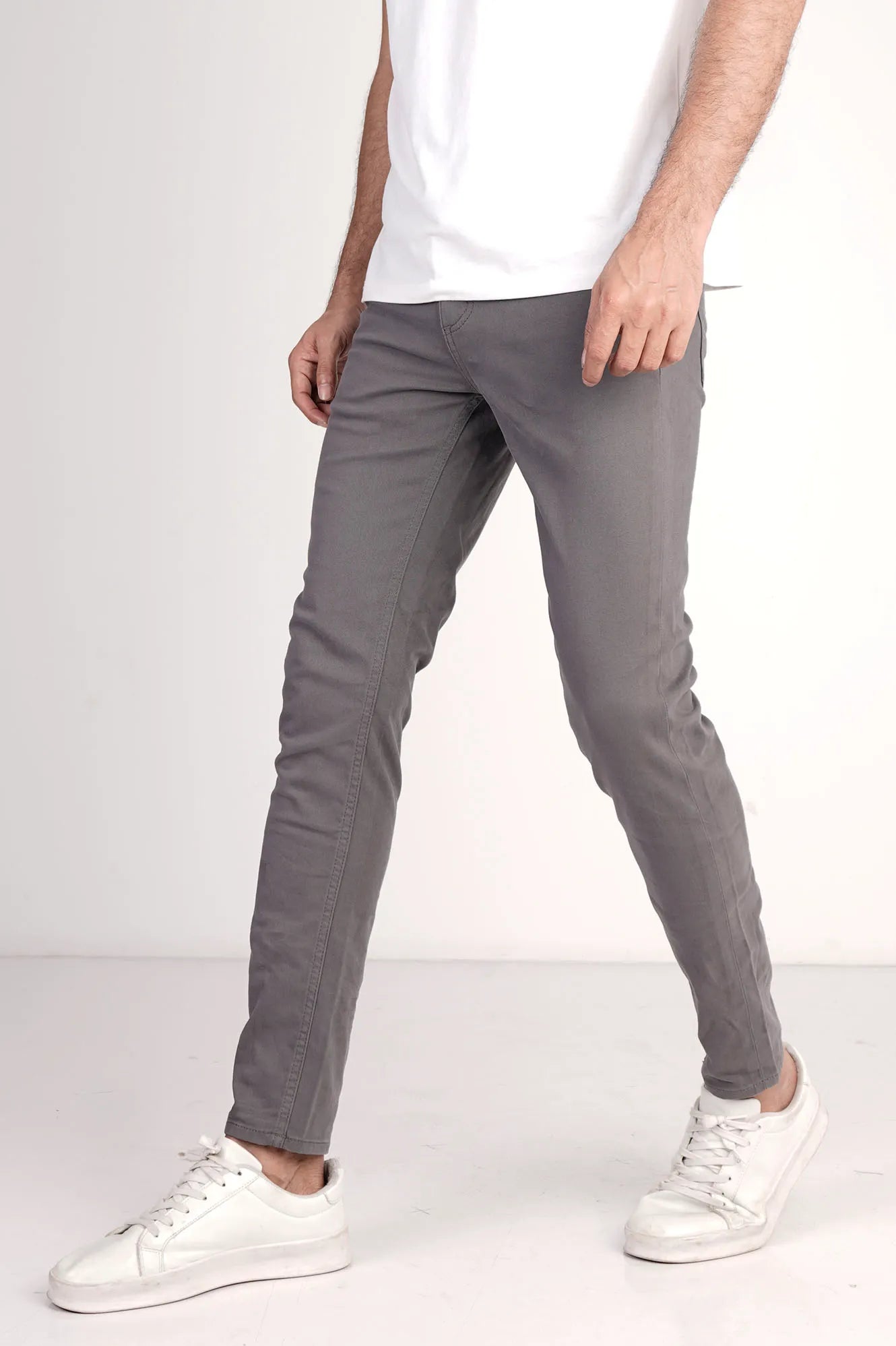 Men 5 Pkt pant (Grey)