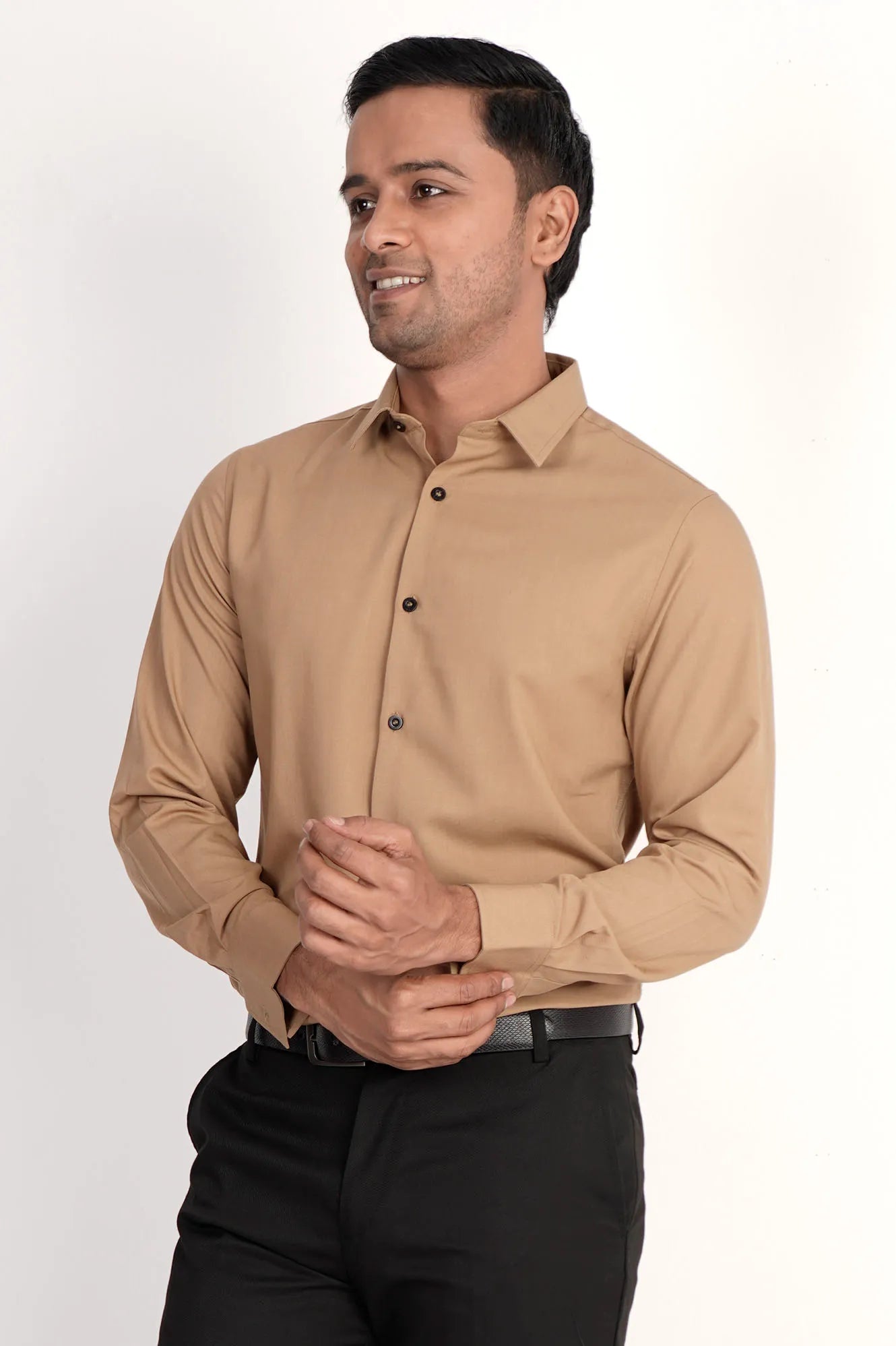 Mens Formal Shirt (Brown)