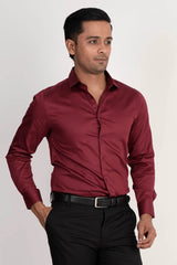 Mens Formal Shirt (Maroon)