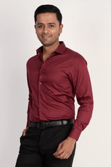 Mens Formal Shirt (Maroon)