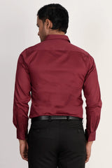 Mens Formal Shirt (Maroon)