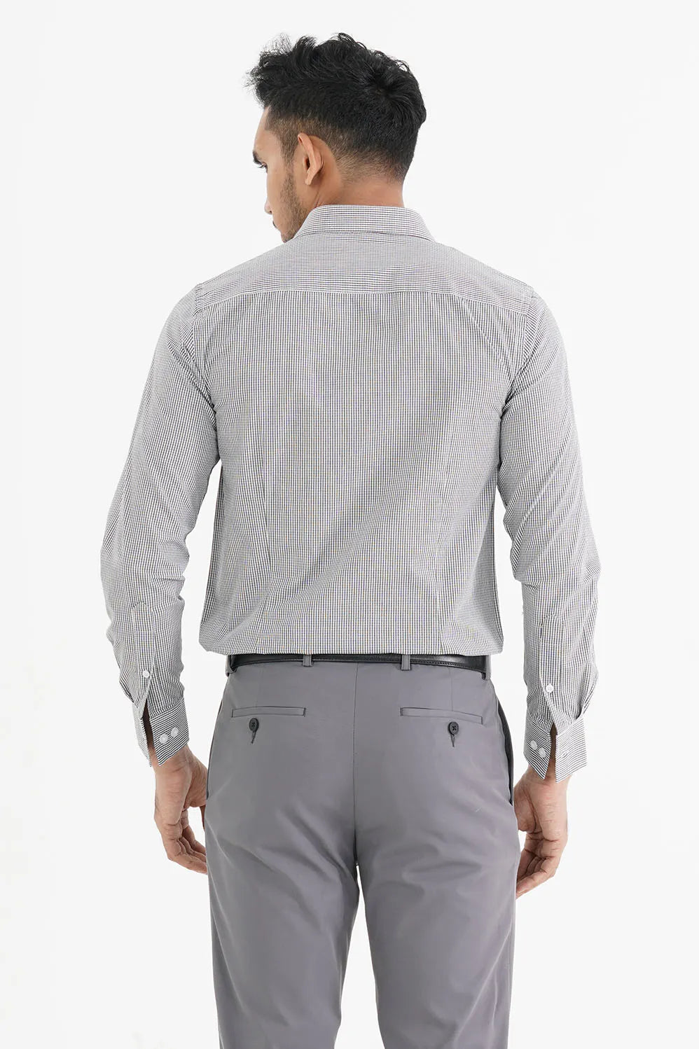 Mens Formal Shirt (Black Check)
