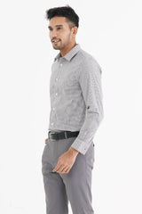 Mens Formal Shirt (Black Check)