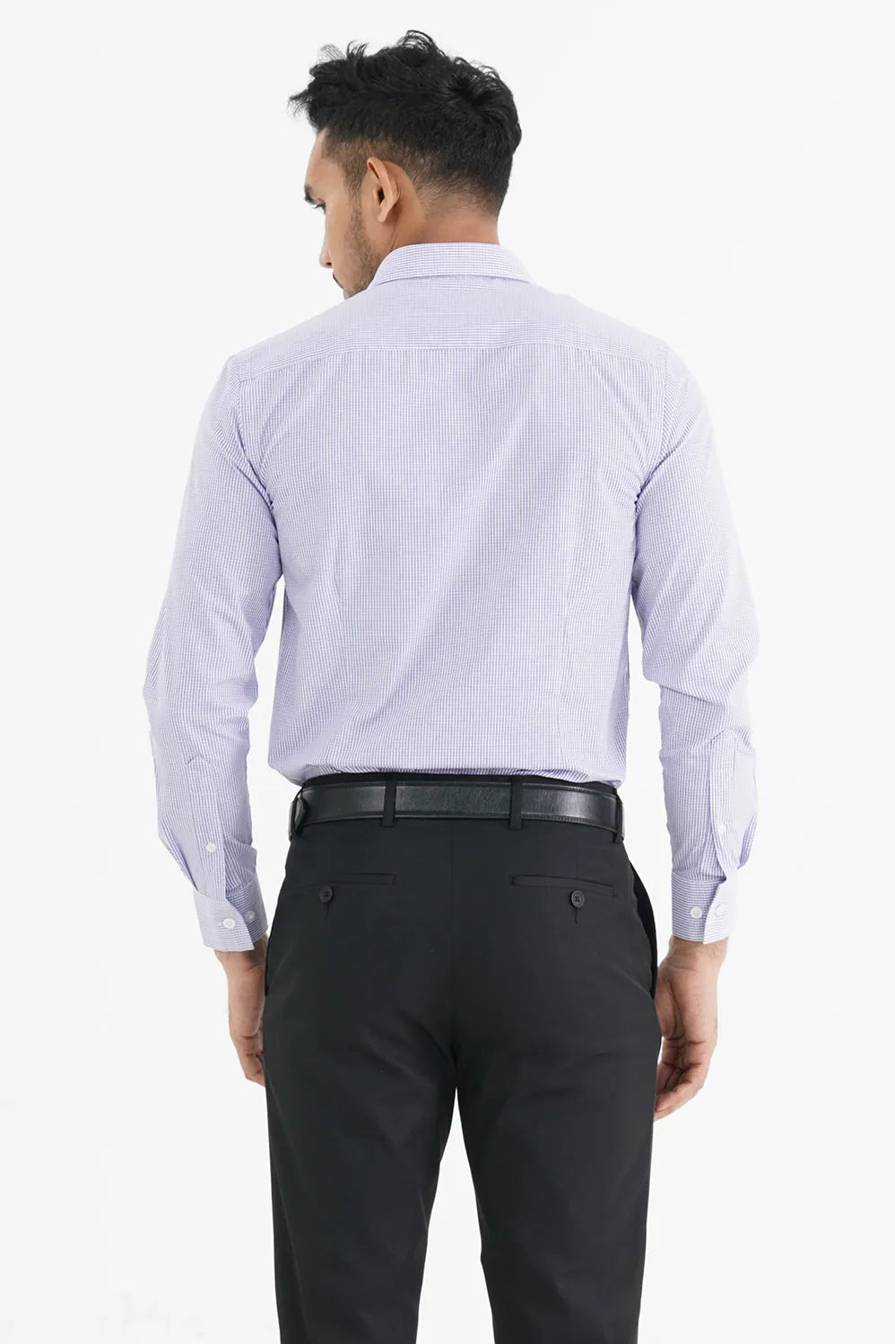 Mens Formal Shirt (Maroon check)