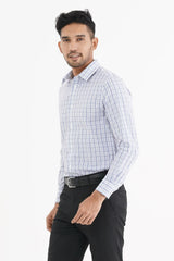 Mens Formal Shirt (Purple Check)