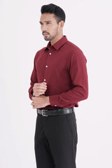 Men Formal Shirt (Burgundy)