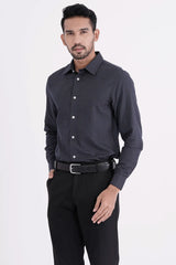 Mens Formal Shirt (Navy Paisely)