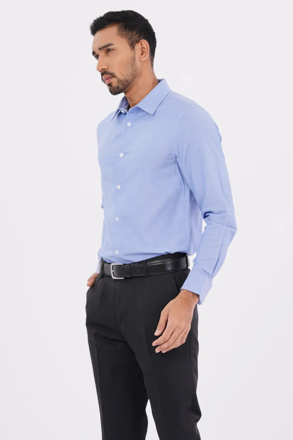 Mens Formal Shirt (Mid Blue)