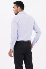 Mens Formal Shirt (Blue Stripe)