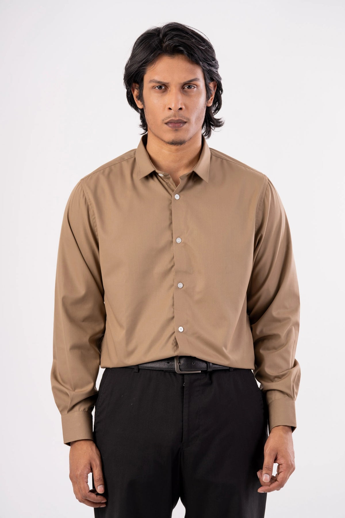 Men's Formal Shirt (Brown)