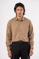 Men's Formal Shirt (Brown)
