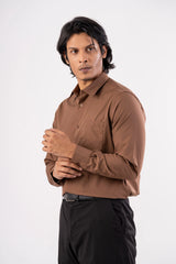 Men's Formal Shirt (Dk. Brown)