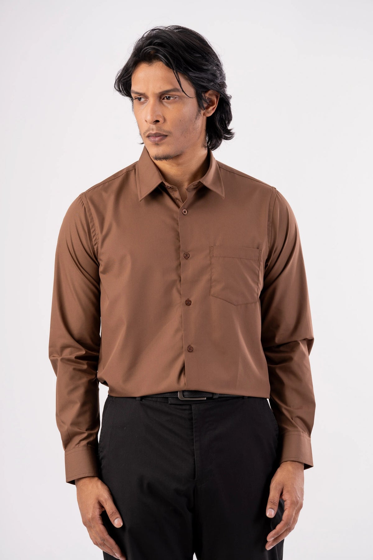 Men's Formal Shirt (Dk. Brown)