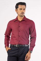 Men's Formal Shirt (Maroon)