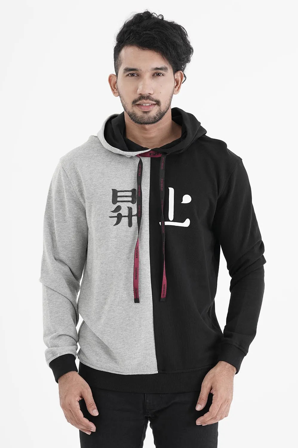 Men's Hoodie (Grey Black)