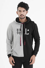 Men's Hoodie (Grey Black)