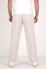 Men's Jogger (Beige Stripe)