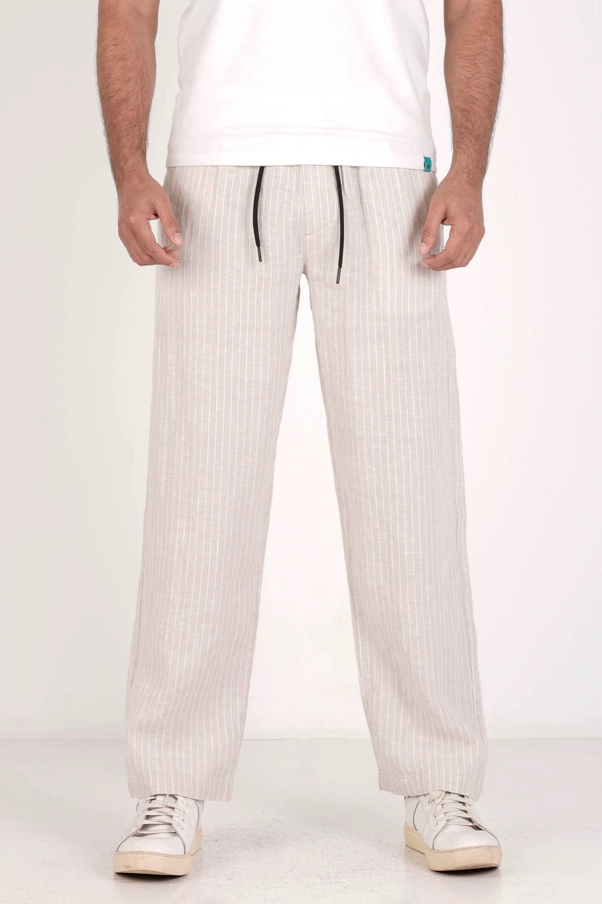 Men's Jogger (Beige Stripe)