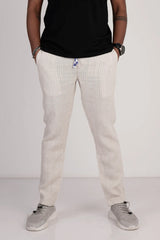 Men's Jogger (Beige Stripe)