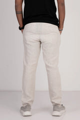 Men's Jogger (Beige Stripe)
