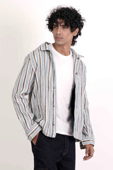 Men's Jacket (Blue Stripe)