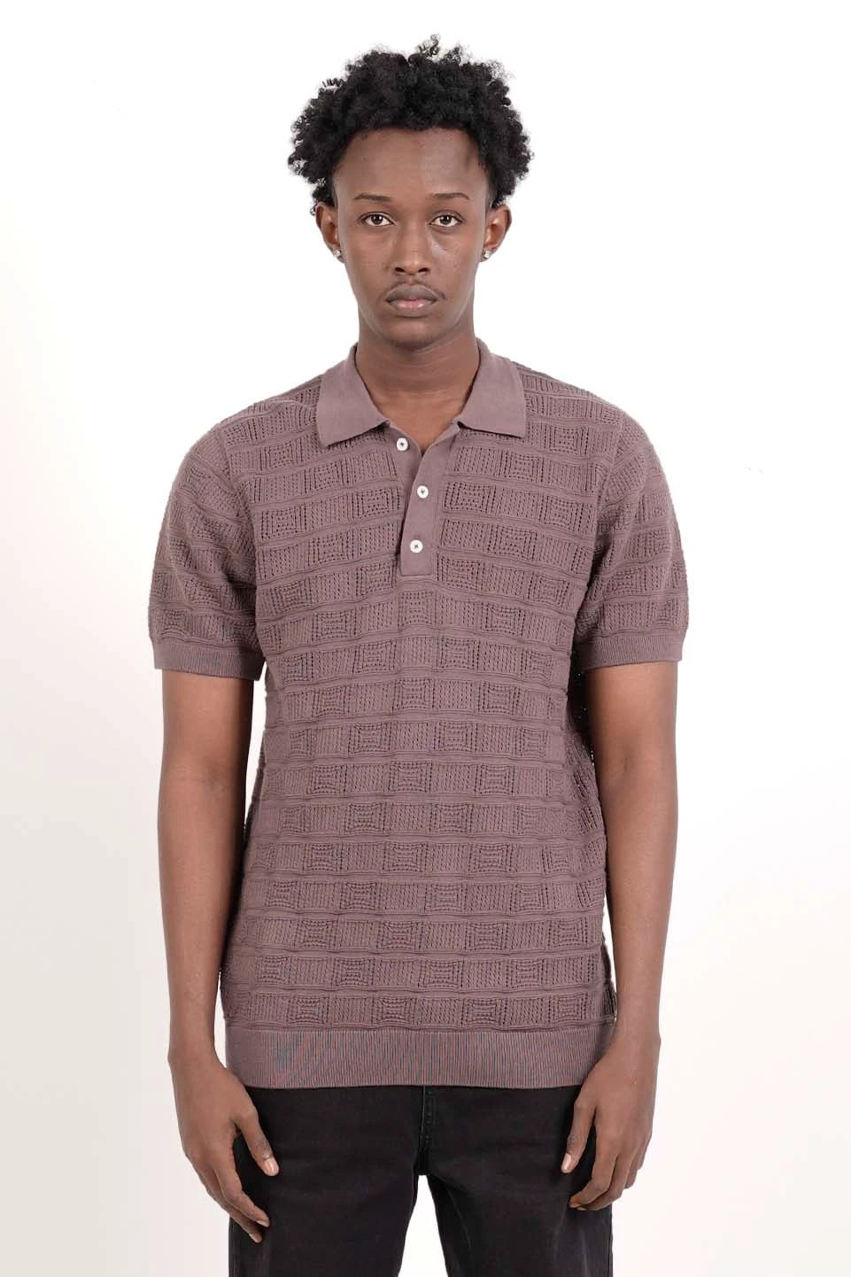 Men's Polo Shirt (Purplish Grey)