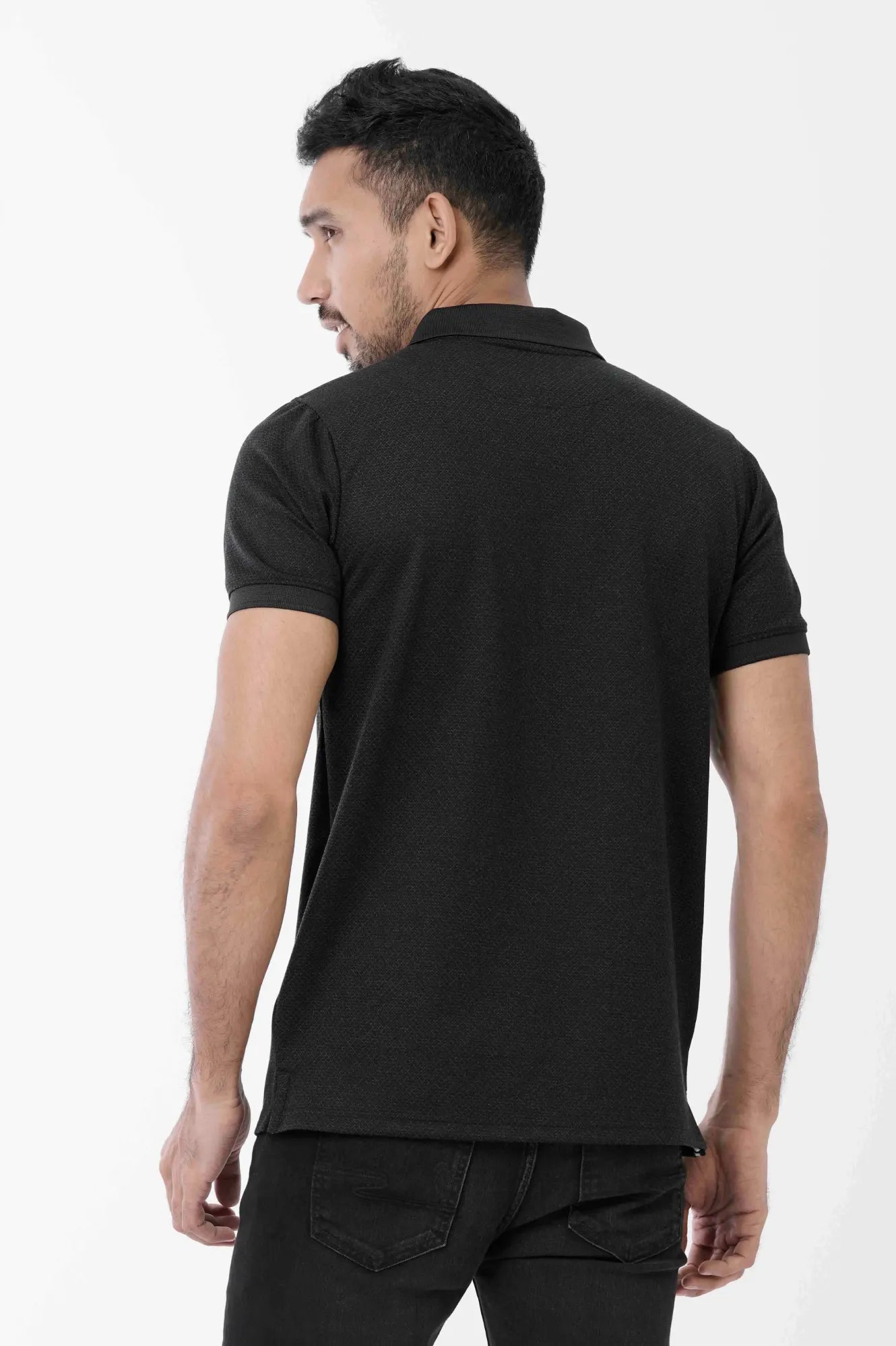 Men Polo Shirt (Blue Black)