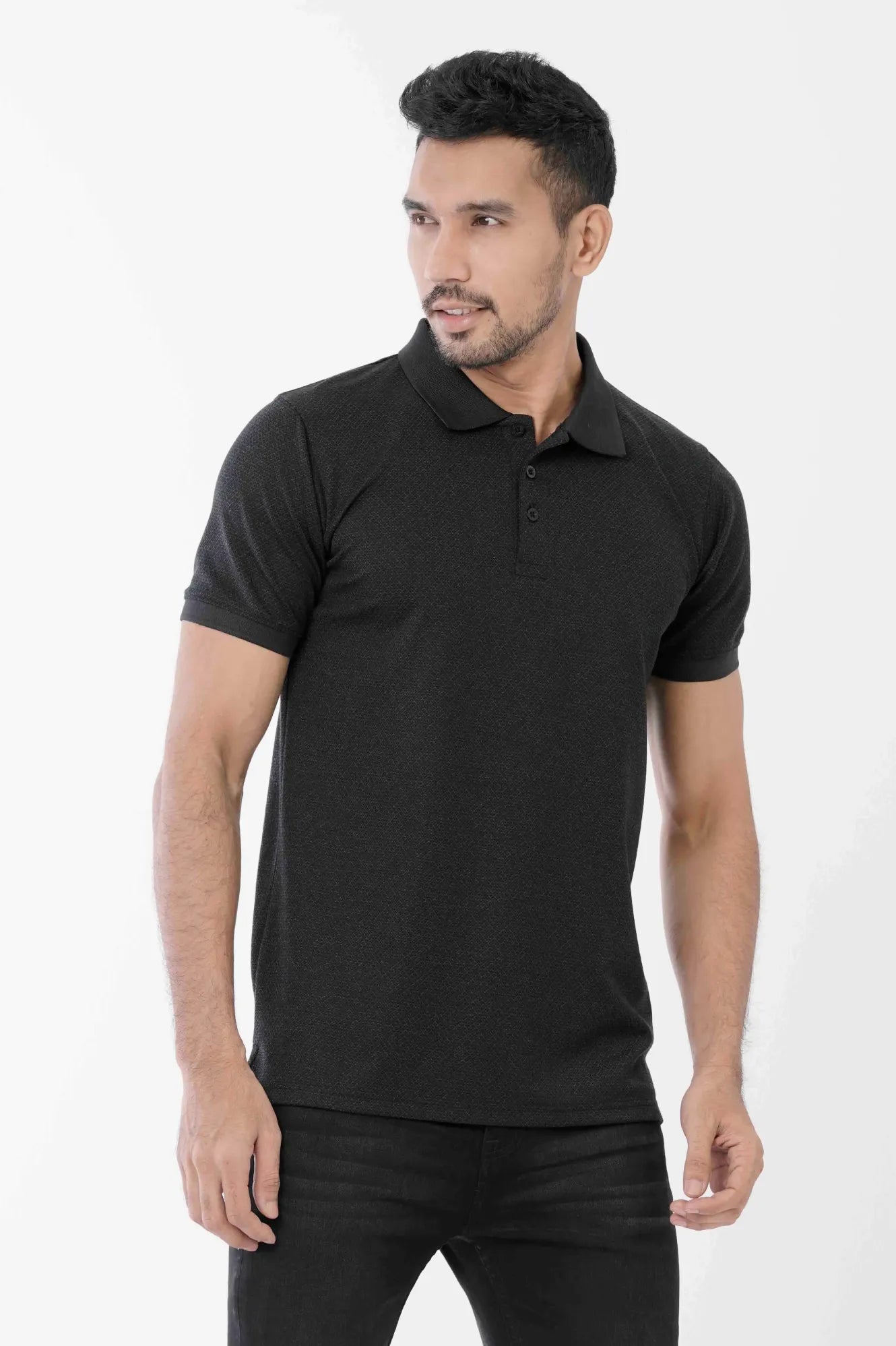 Men Polo Shirt (Blue Black)