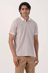 Men Polo Shirt (Grey Stripe)