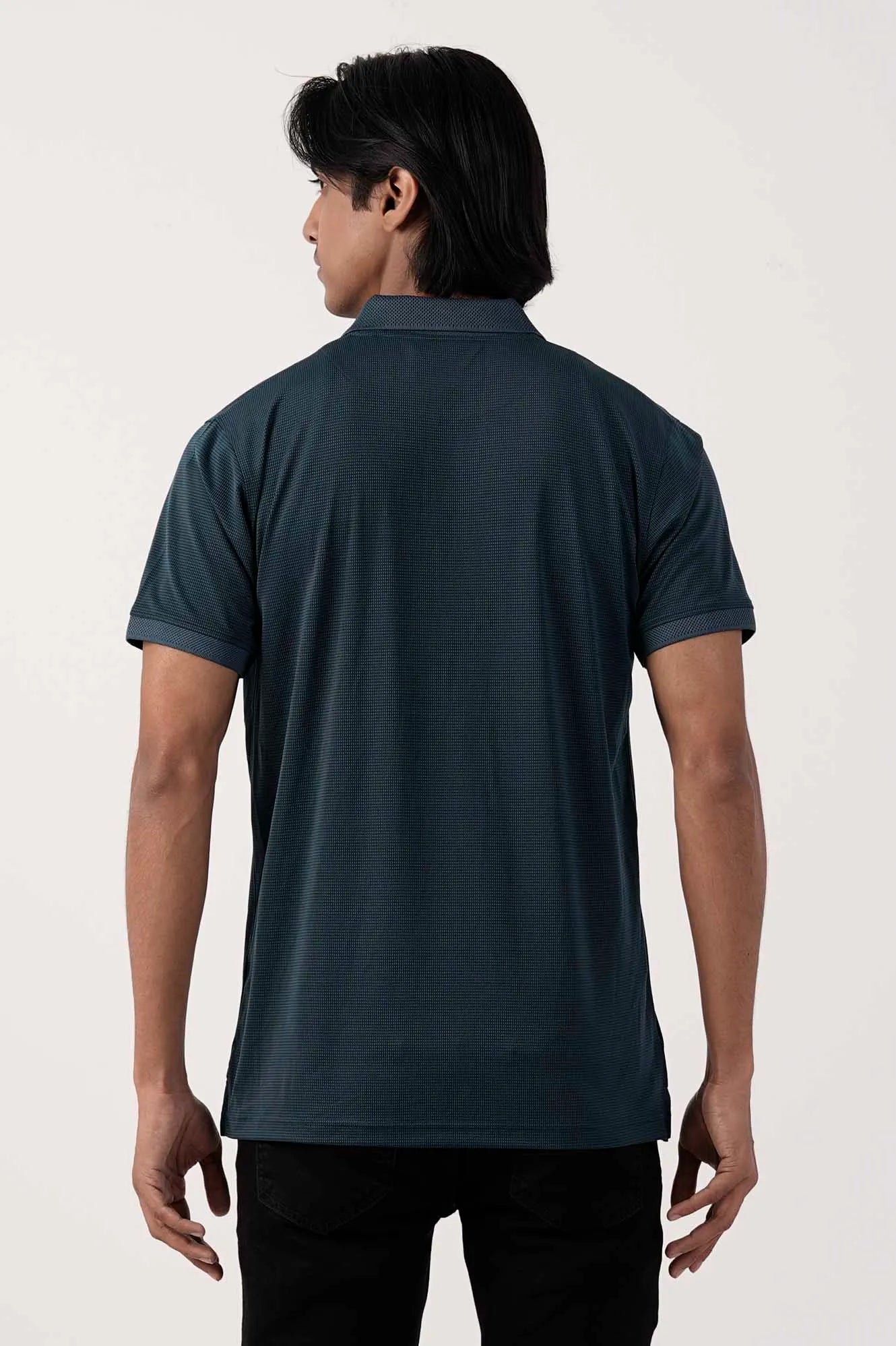 Men Polo Shirt (Peacock Blue)