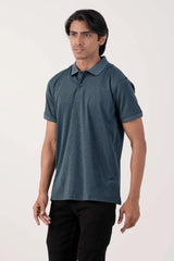 Men Polo Shirt (Peacock Blue)