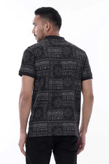 Men Polo Shirt (Black Grey)