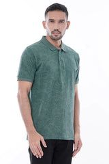 Men Polo Shirt (Green Print)