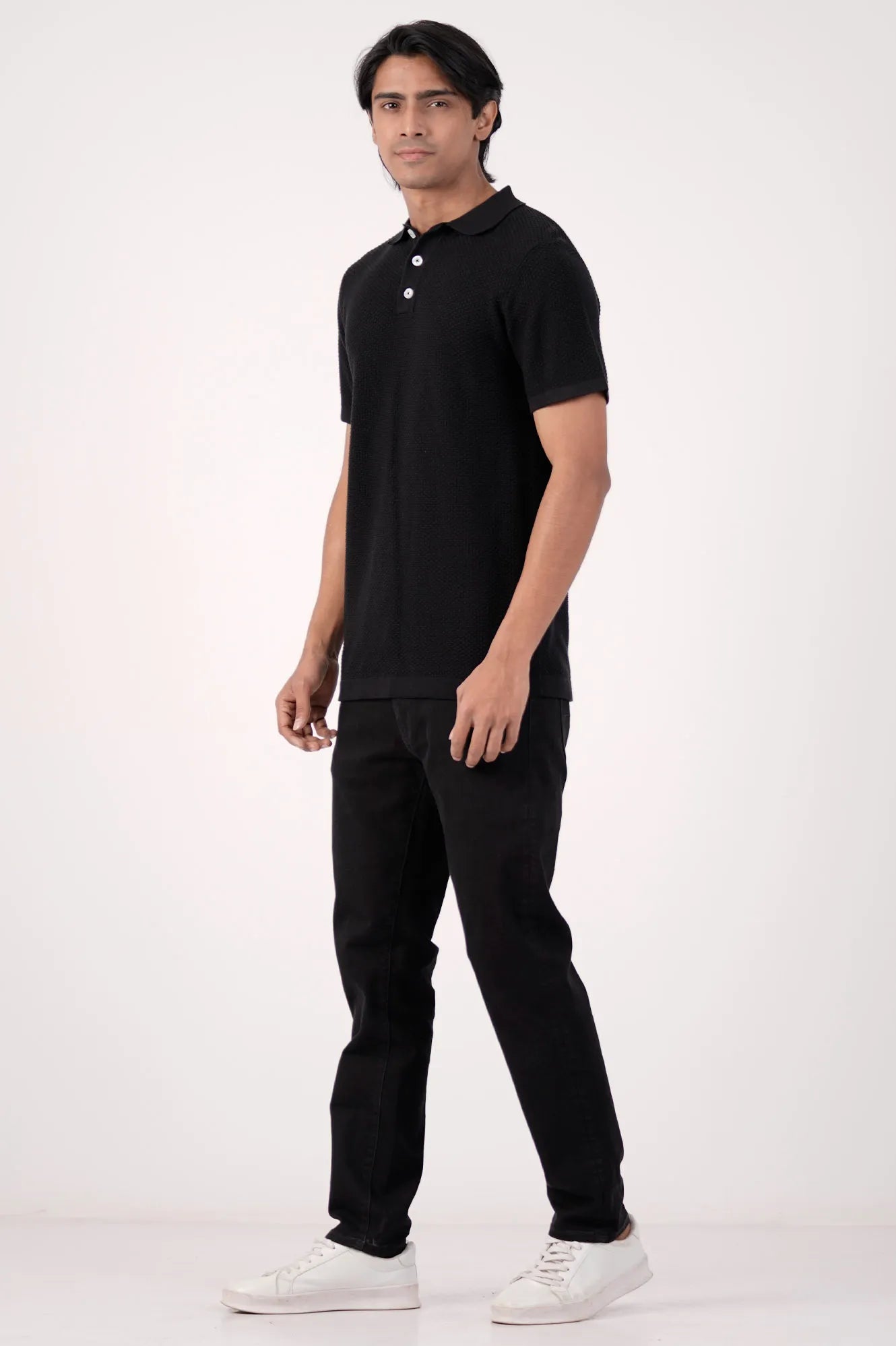 Men's Polo Shirt (Black)