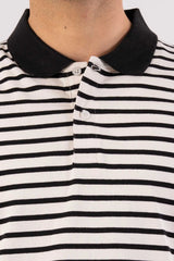 Men's Polo Shirt (Black Stripe)