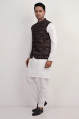 Men Vest (Black-Peach)