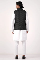 Men Vest (Black Green)