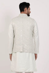 Men's Vest & Premium Panjabi Set (Lt. Green)