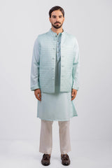 Men's Vest & Premium Panjabi 3pc Set (Pastel)