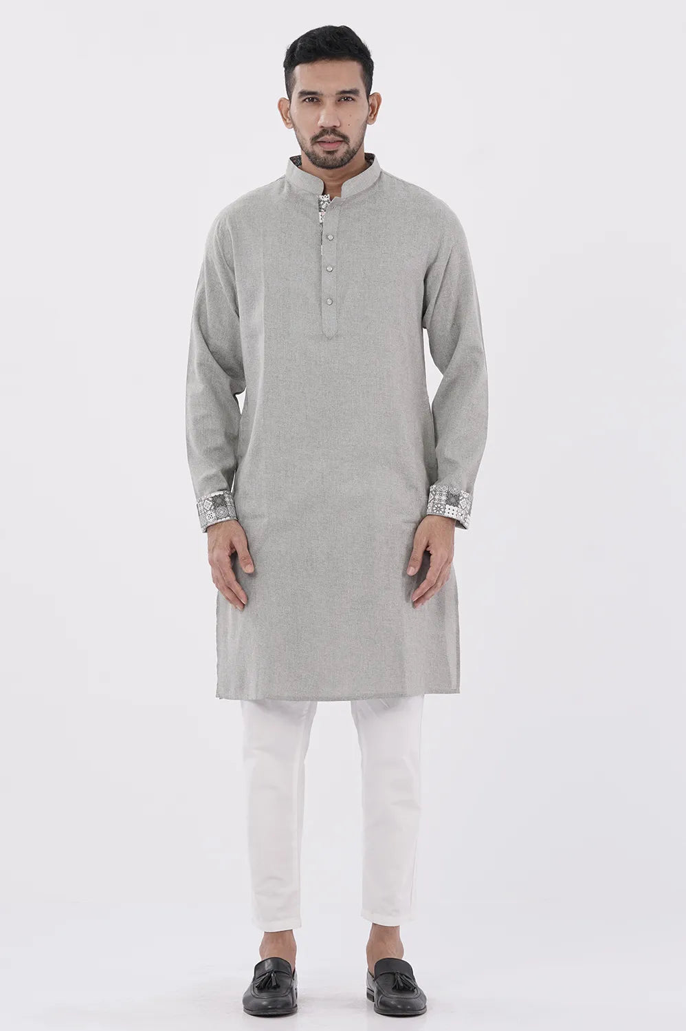 Men Panjabi (Brownish grey)