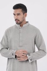 Men Panjabi (Brownish grey)