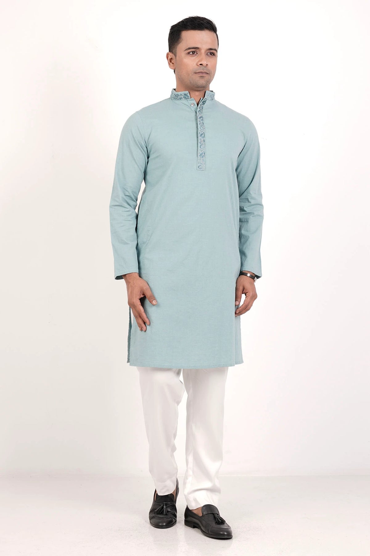 Men's Panjabi (Pastel Green)